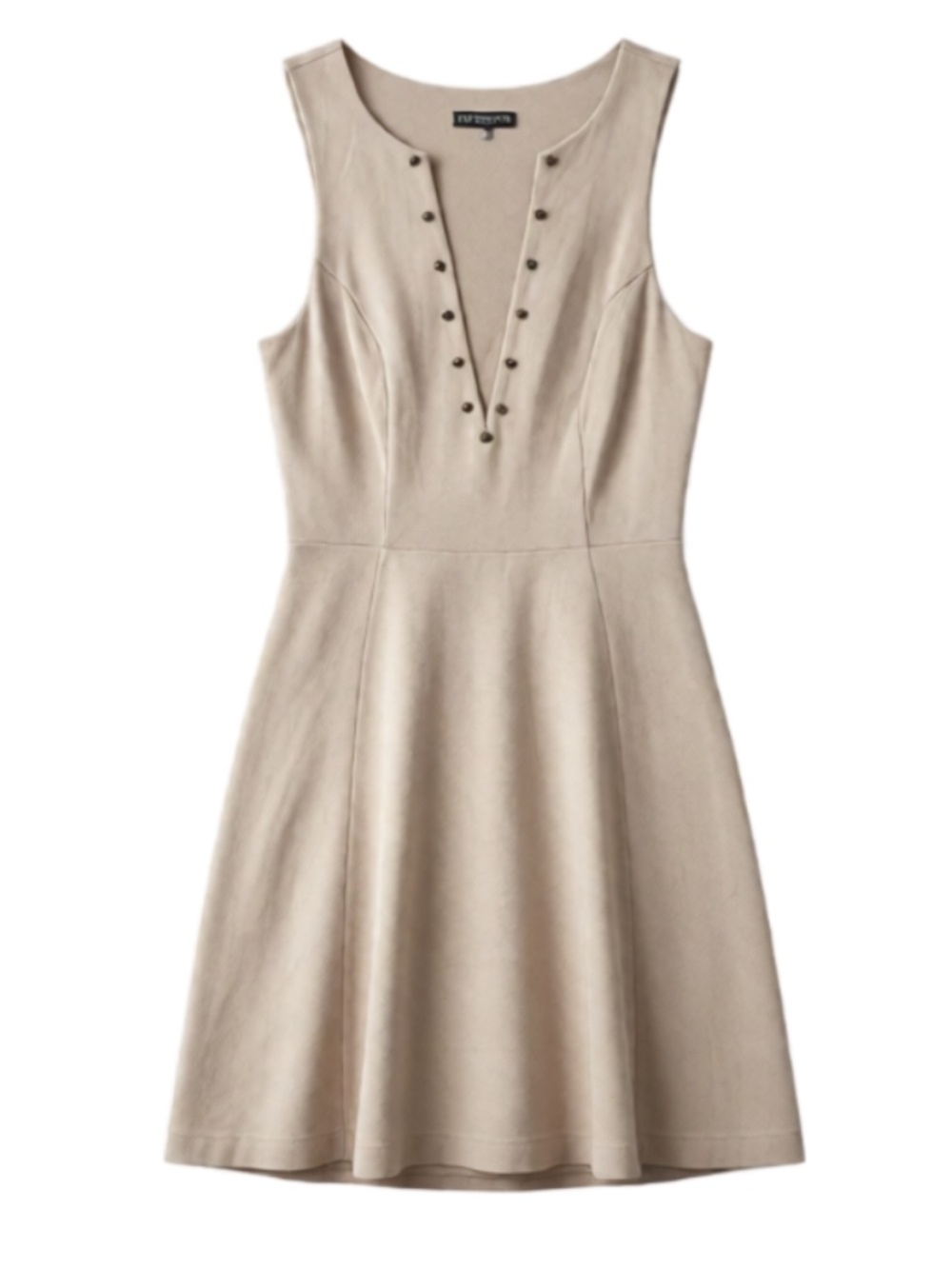 Express Mesh Cutout Studded Skater Dress: XS